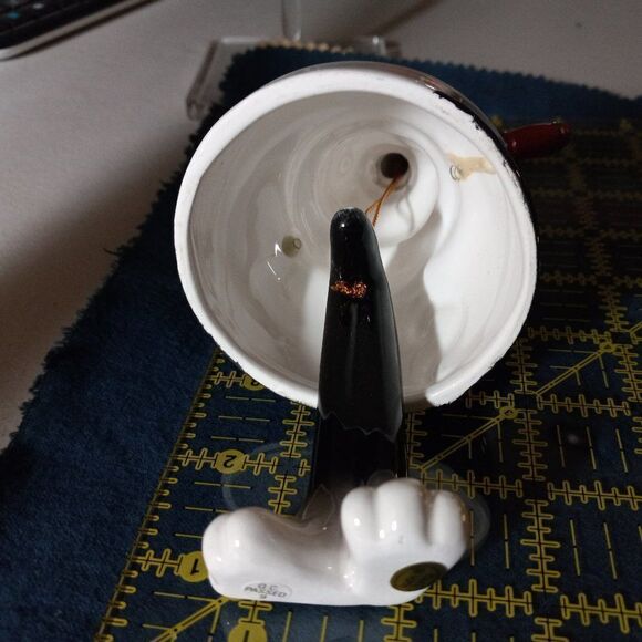 Bell Cat Ornament with Trembling Mittens Cottagecore Grandmacore Holiday - Picture 5 of 11